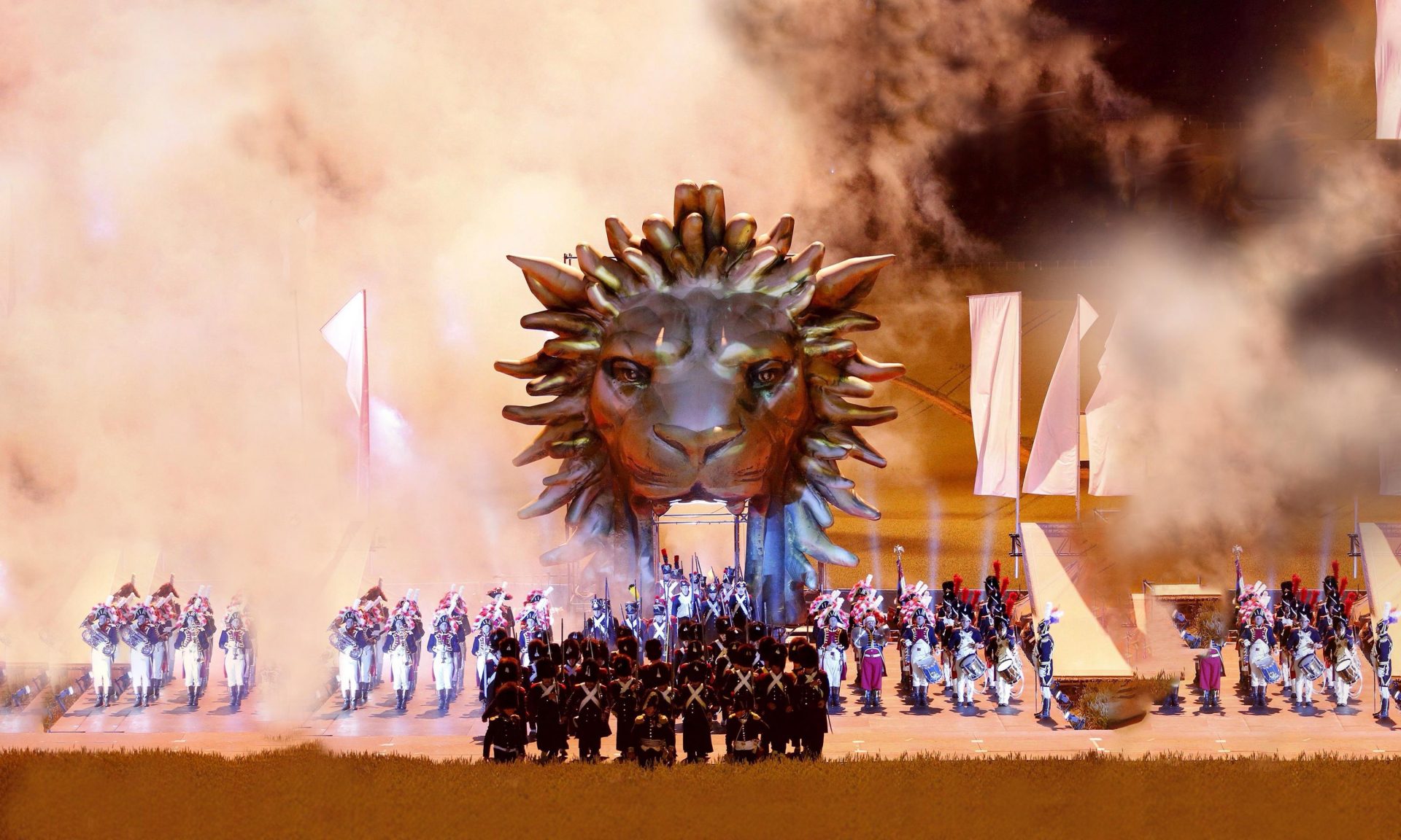 11m inflatable lion head